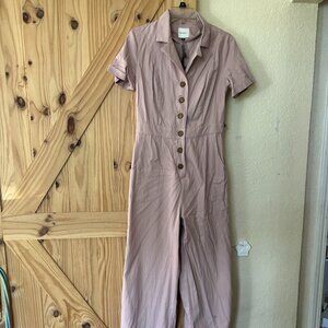 Pink ButtonUp Jumpsuit